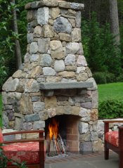 outdoor fireplace design