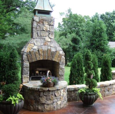 outdoor fireplace kits