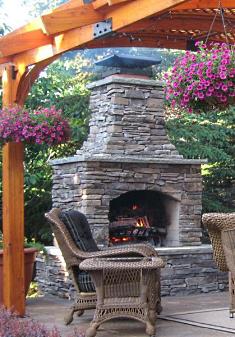 outdoor fireplace kits