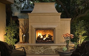 outdoor gas fireplace