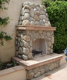 outdoor gas fireplace