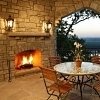 outdoor patio fireplace