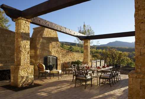 outdoor stone fireplace designs