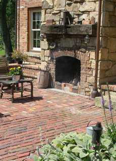 patio fireplace designs