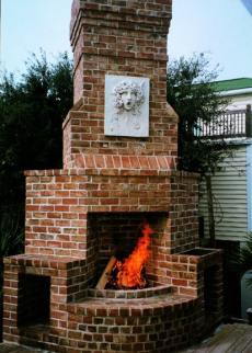 patio designs for fireplaces