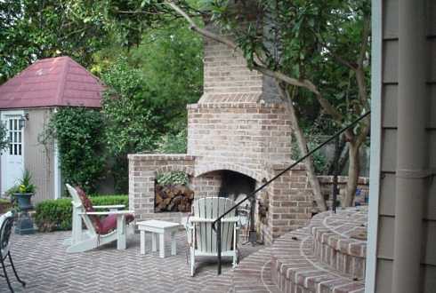 patio designs for fireplaces