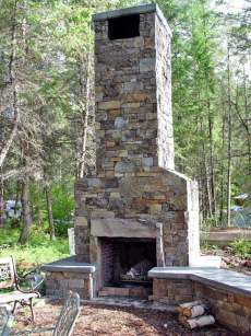 patio fireplace designs