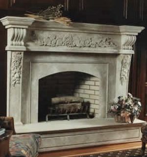 photos of stone fireplaces