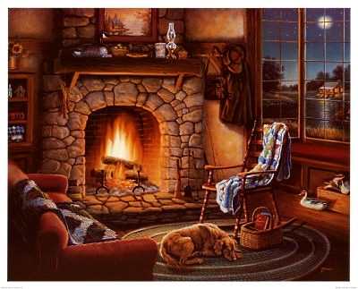 pictures of stone fireplaces