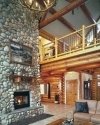 river rock fireplace designs