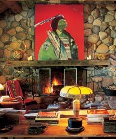 river rock fireplace designs