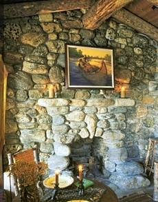 rock fireplace designs