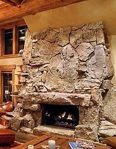 rock fireplace designs