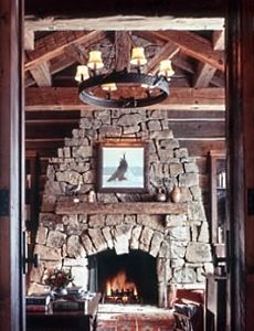 rock fireplace designs