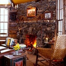 rock fireplace designs