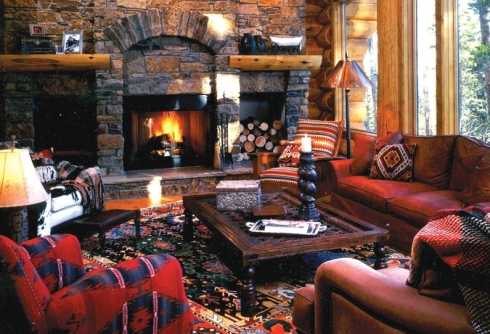 rock fireplace pictures