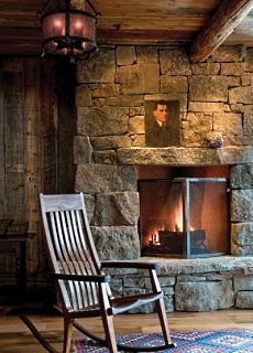 rock fireplace pictures