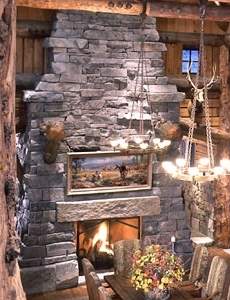 rock fireplaces