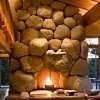 rock fireplaces