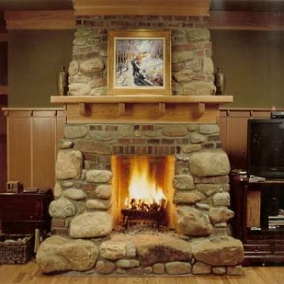 rock fireplaces