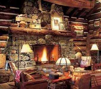 rock fireplaces