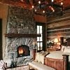 rock fireplaces