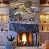 rock fireplaces