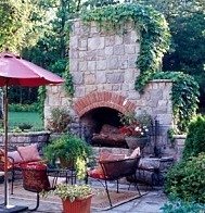 outdoor fireplace design