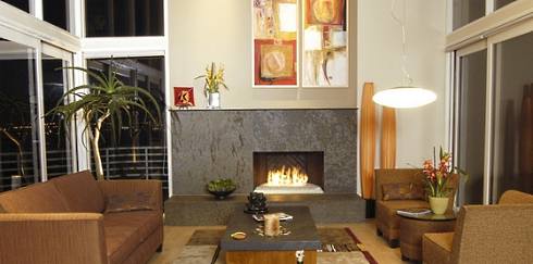 slate fireplace