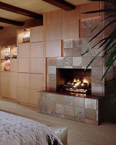 slate fireplace