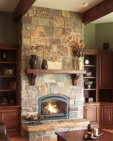 slate fireplace