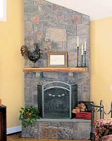 slate fireplace