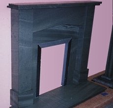 slate stone fireplace