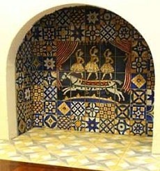 spanish style fireplace