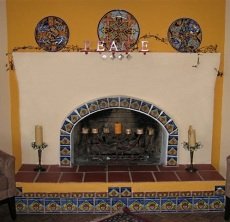 spanish style fireplace