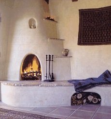 spanish style fireplace