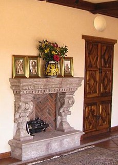 spanish style fireplace