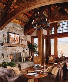 stacked stone fireplace pictures