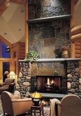 stone corner fireplaces