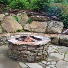 stone fire pit designs