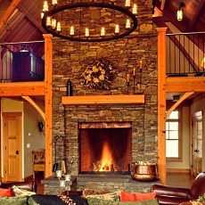 stone fireplace designs