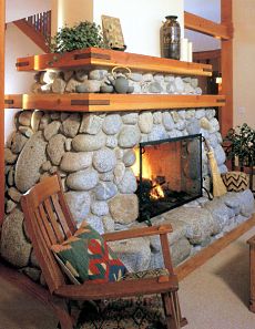 stone fireplace designs