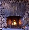 natural stone fireplace design
