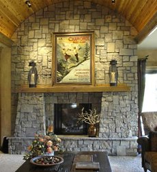 stone fireplace images