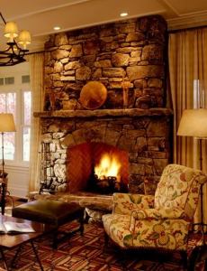 stone fireplace hearth