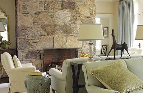 stone fireplace hearth