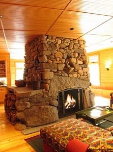 stone fireplace hearth