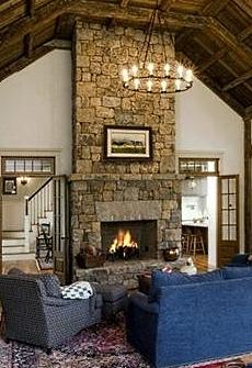 stone fireplace hearth