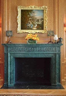 stone fireplace mantle