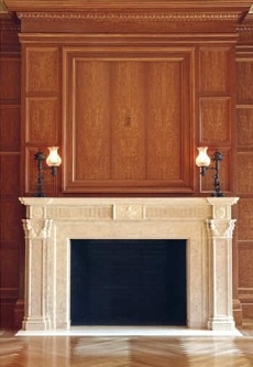 stone fireplace mantle